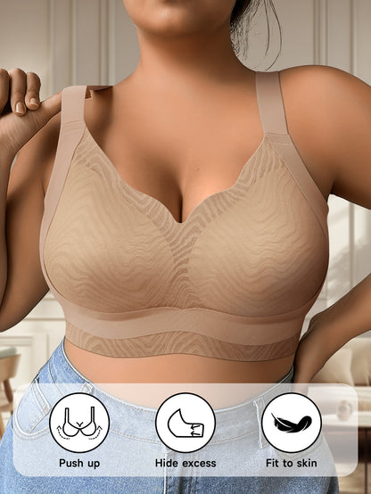 Plus Size Wireless Bras for Women - Made from Soft, Breathable Material for All-Day Comfort And Support, Designed for Curvy Figures (Sizes 1XL to 5XL)
