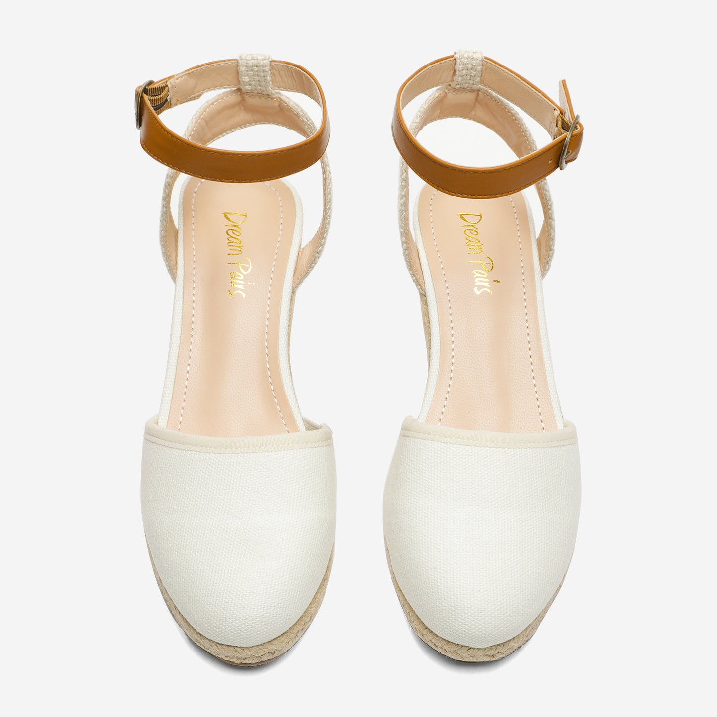 Women's Ankle Strap Closed Toe Espadrille Wedge Heels Sandals, Versatile and Stylish for weddings, shopping, dating, with wrap dresses, jeans, skirts, shorts, jumpsuits, for formal or casual occasions
