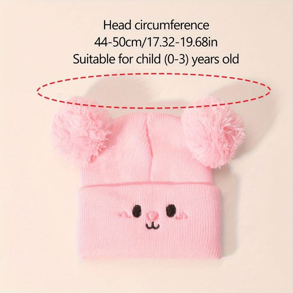 Kids' Cute Print Beanie - 3-Piece Pack