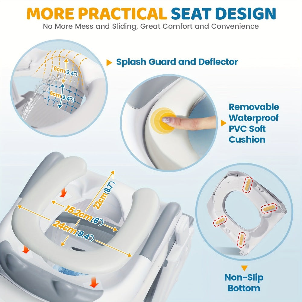 Potty Training Seat - Adjustable 2-In-1 Toilet Step