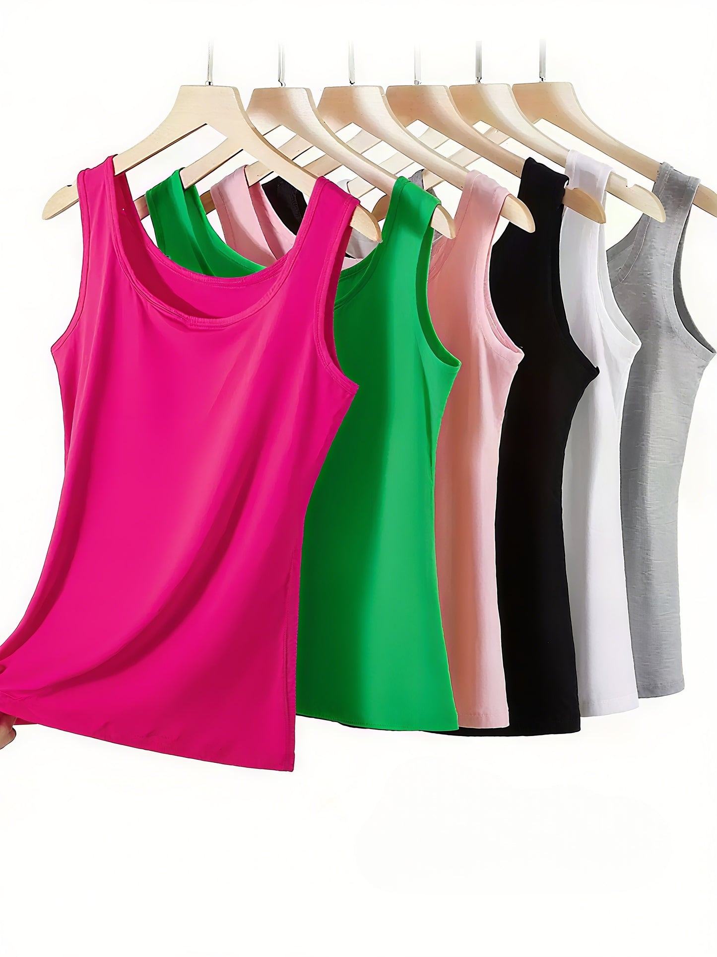 12pcs Women's Sleeveless Blouses & - Solid Color -Chic Sleeveless Shirts, Sleeveless Vest for Layering, Full Color Palette ( Neutrals to Tones) - Breathable Machine-Washable Casual Wear for Home & Outfits, Versatile