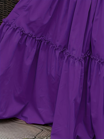Fashionable Round Neck Waist-Hugging Dress