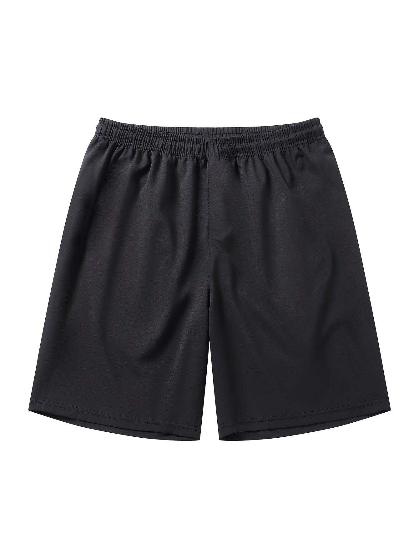 5pcs Men's Casual Sports Shorts with Hidden Zipper Pockets, Contrast Zipper, Summer Breathable Quick-Dry Fabric, for Daily Wear, Running, Basketball, Knee-Length Pants for Men, Quick-Dry Fitness Shorts for Men, Striped Waistband with Drawstring