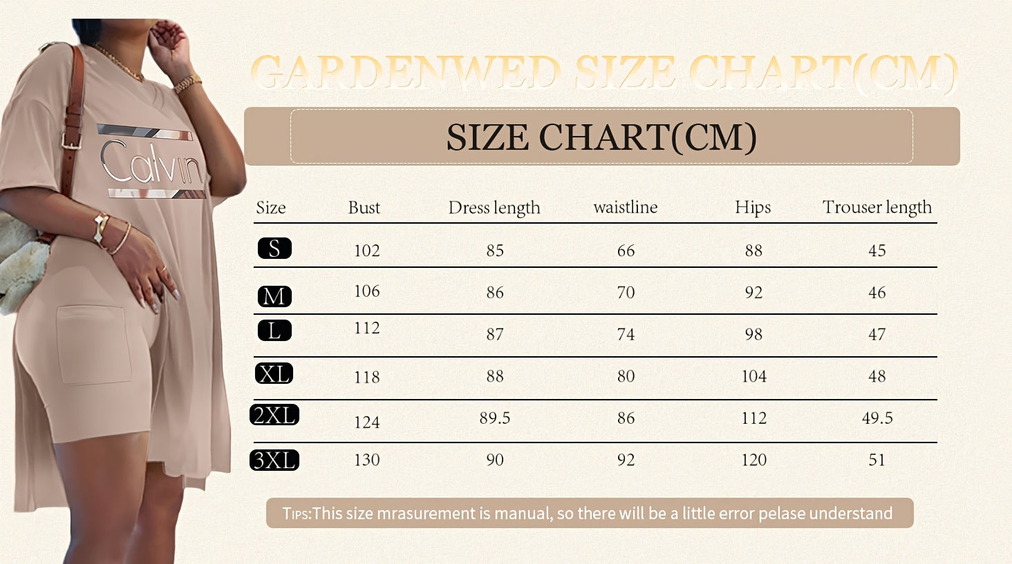 Women's Tawny Polyester Printed V-Neck Shorts - product view 7