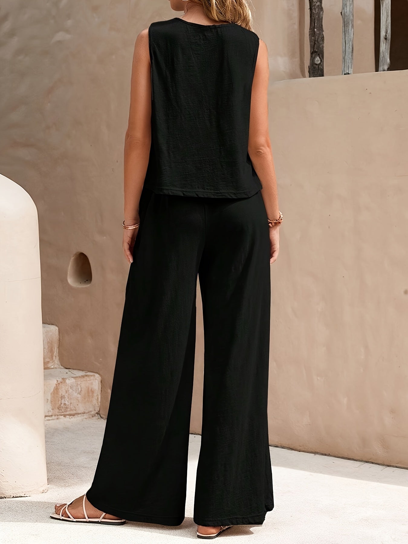 Summer New Women's Casual Two-piece Set Of Clothes, Europe And The United States Trends All Match Loose Head Round Neck Leisure Suit