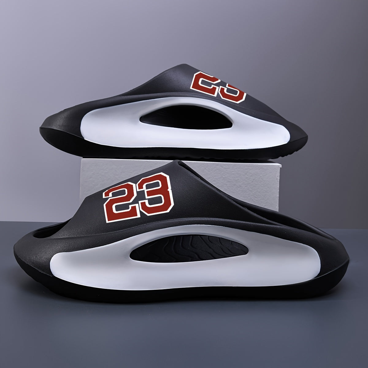 Men's Summer Sandals with 23-Number Design, Open-Toe Sports Slippers for Indoor and Outdoor Use All Seasons