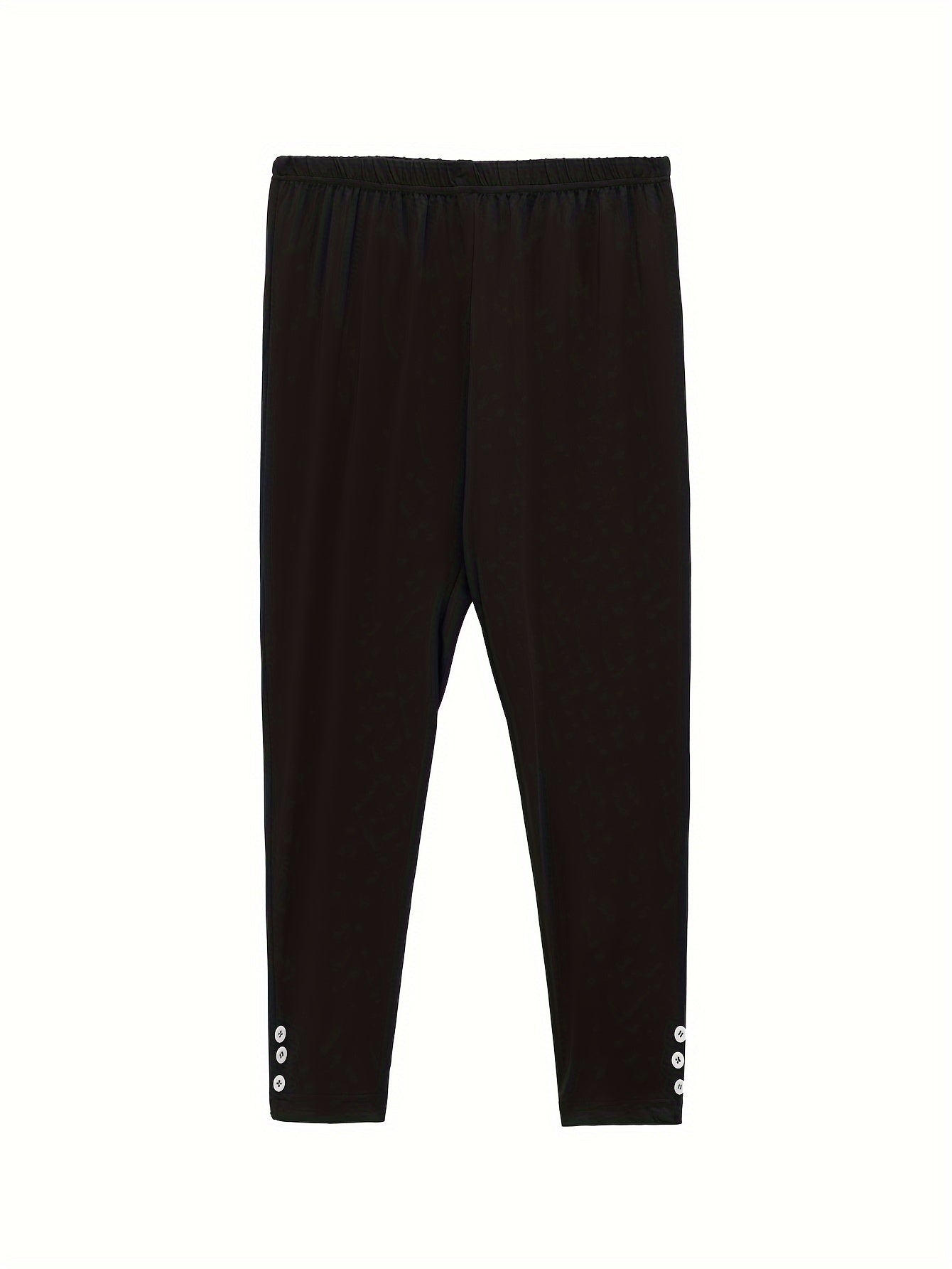 Women's White+Green+Light Blue+Black High-Waist Leggings - product view 28