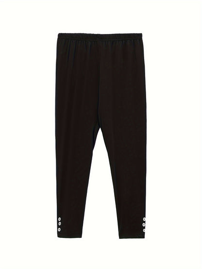 Women's White+Green+Light Blue+Black High-Waist Leggings - product view 28