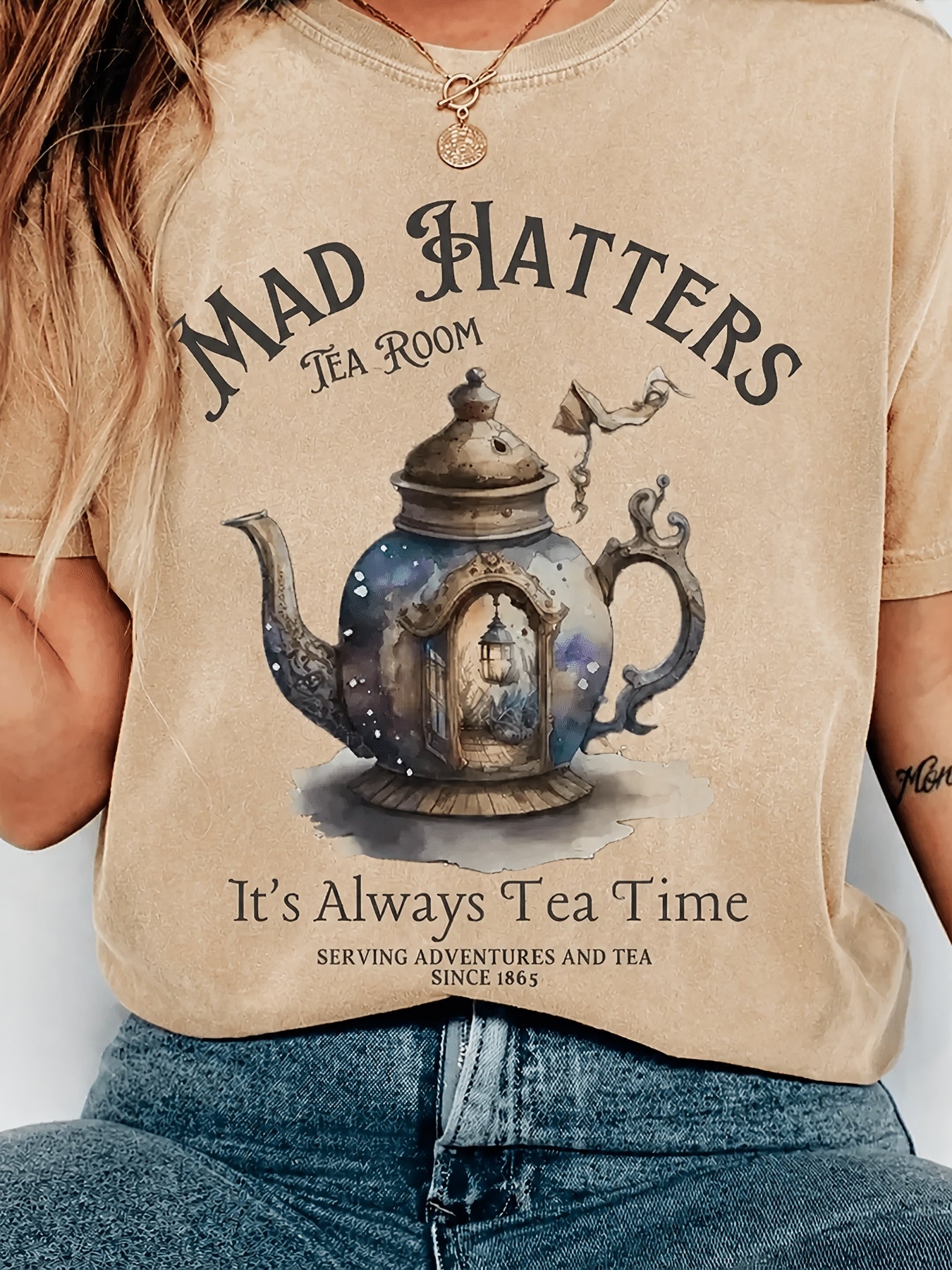 Plus Size, Music Festival Guitar Print T-Shirt, Women's Casual Short Sleeve Top, Comfortable Fit, Sister Outfit, Essential for Outdoor Travel, Women's T-Shirt, Spring Summer Style T-Shirt, Christmas, Christmas T-shirts, Machine Washable