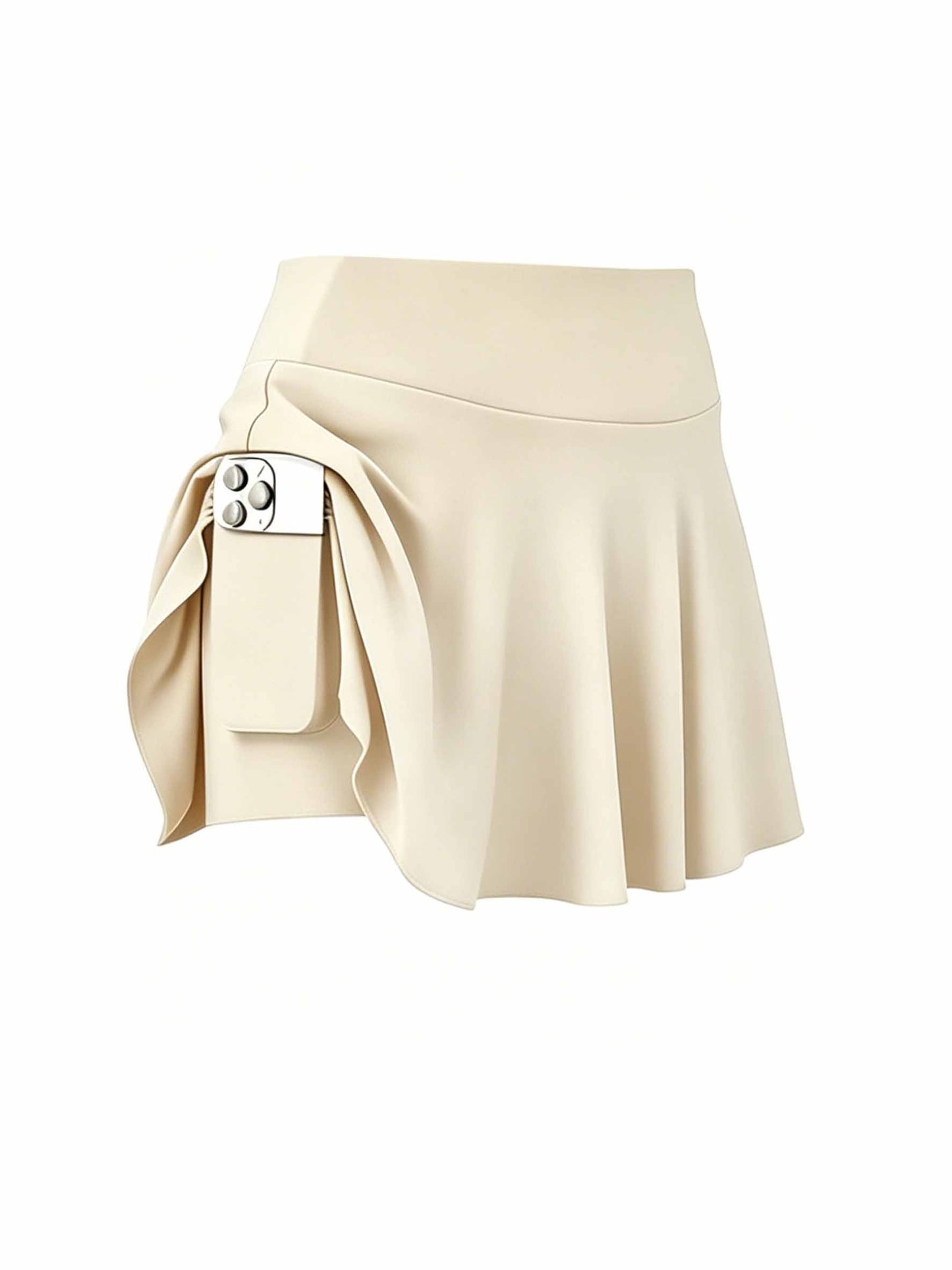 4pcs Women's Athletic Skorts Fake 2pcs Skirt Pants Elegant High Waist Skirt Summer Korean Style with Pockets Breathable Slim Fit Yoga Skirt Built-in Shorts Anti-Exposure Running Fitness Tennis Sports Skirt Gift for Wife Family Friends
