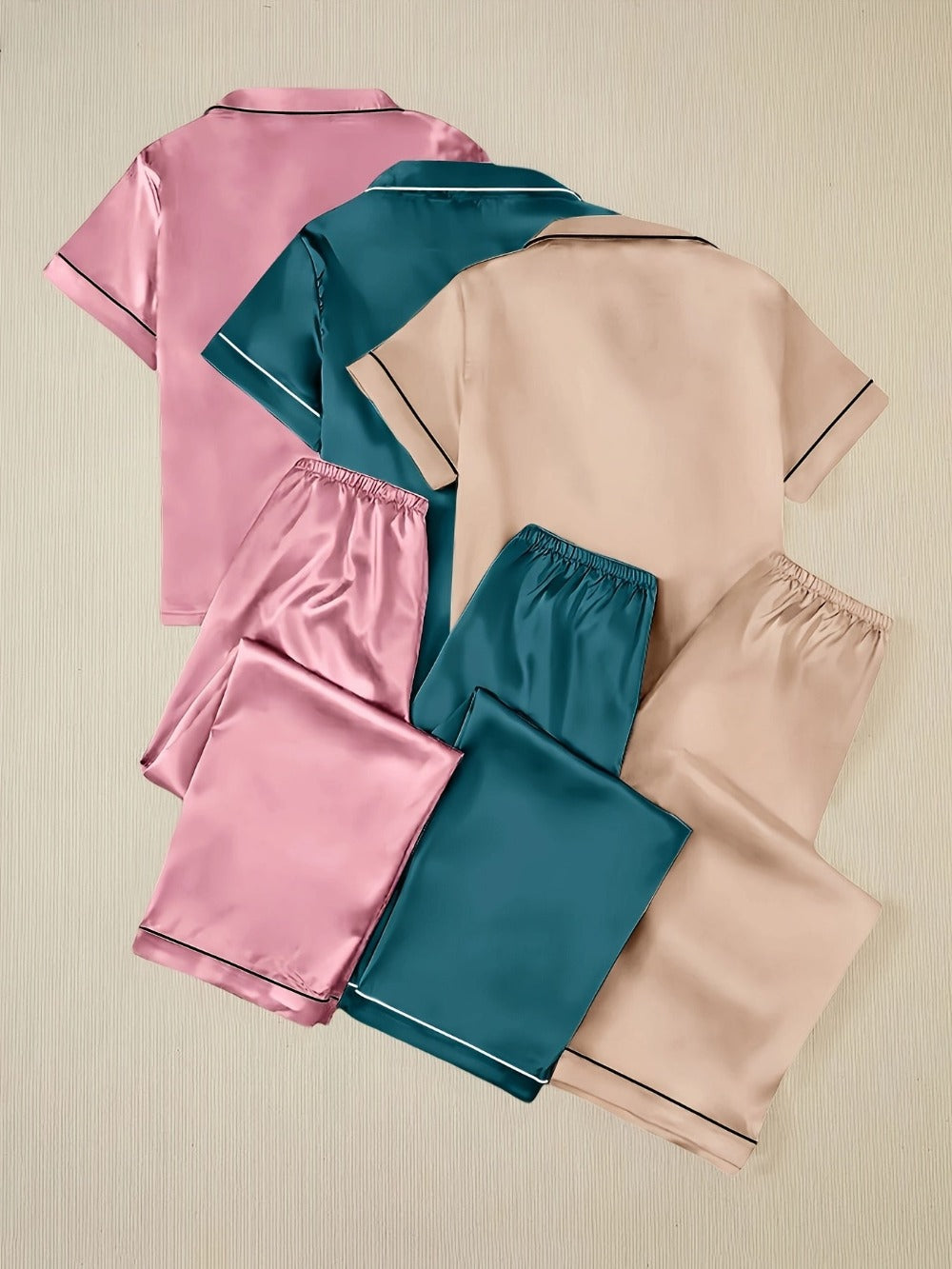 Unisex Pajama Set - Satin Style 61189