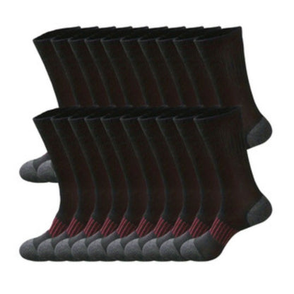 40 Pairs of Men's Long Socks for Autumn and Winter; Four-color Sports Socks; Men's Long Socks