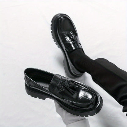 Men's Loafers & Slip-Ons - Platform Sole & Tassel Detail 268965