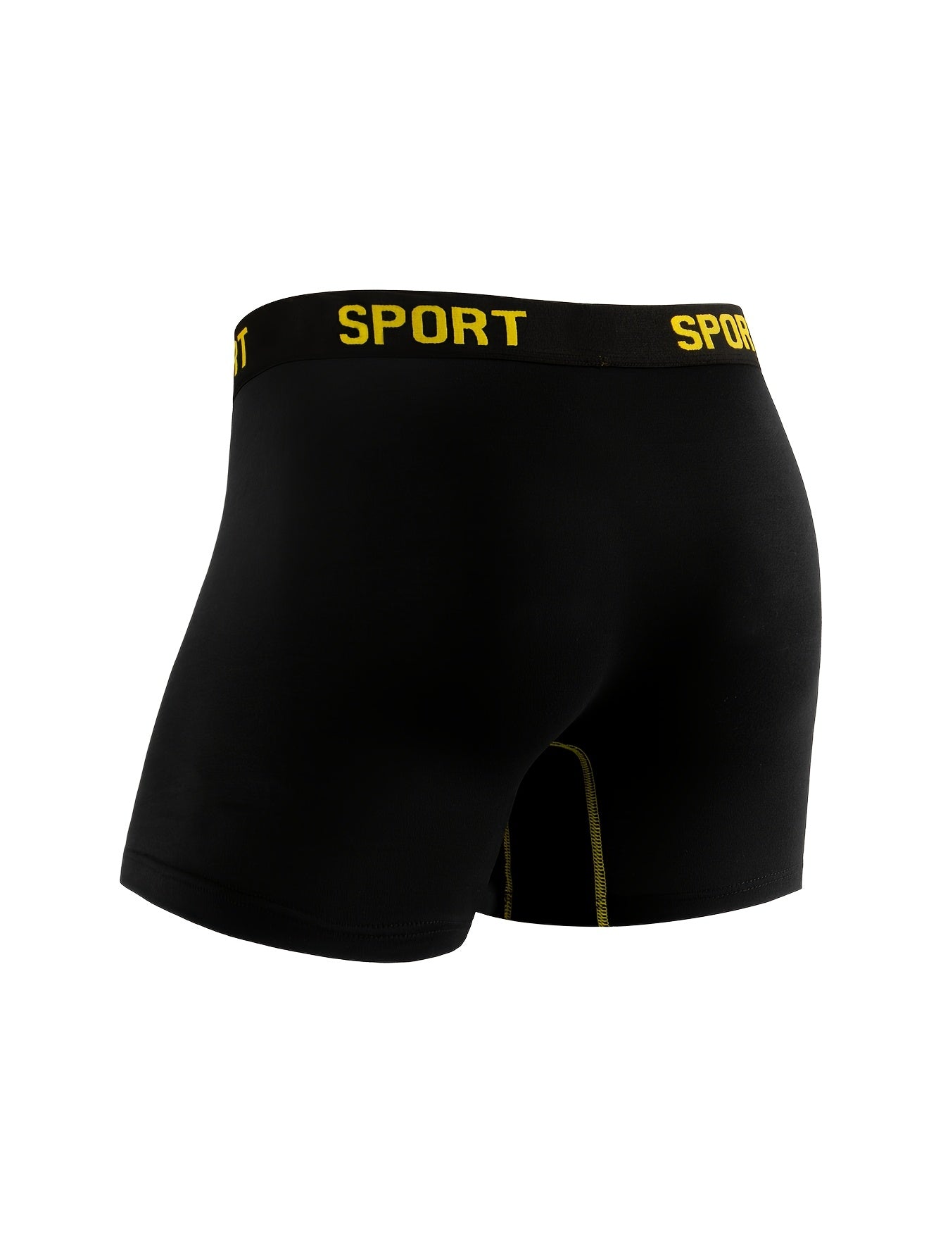 Men'S Underwear 5-pack Random Highly Elastic, Breathable, Comfortable, Quick-drying, Sweat-absorbent, Anti-friction Shorts, Solid Color