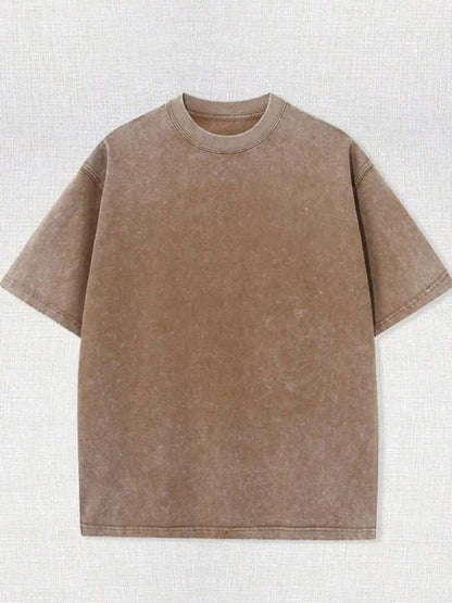 Coffee Brown Oversized Short-Sleeve T-Shirt - product view 12
