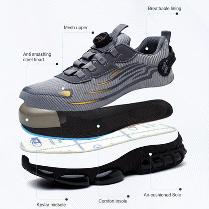 Men's Work & Safety Shoes - Steel Toe Protection & Puncture Resistant