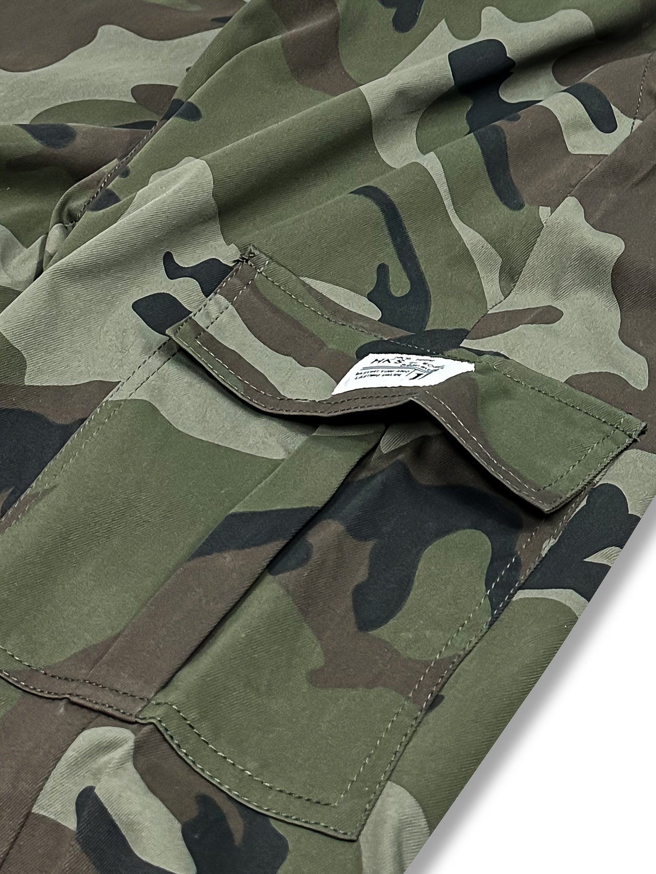 Men'S Camo Jogger Pants Military Cargo Pants Leg-Bound Tapered Casual Camouflage Pants