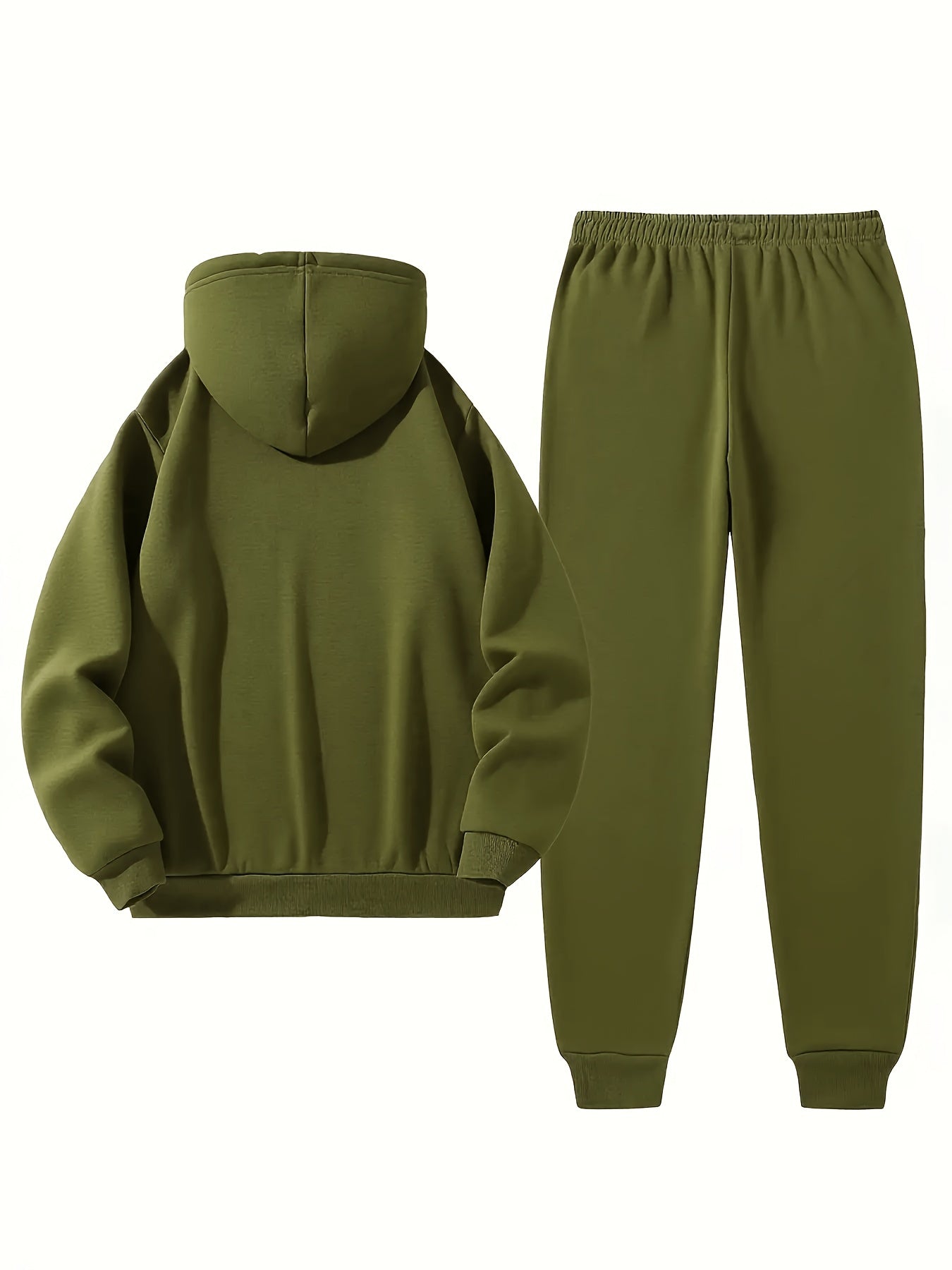 Men'S PARIS Letter Print Hoodie And Drawstring Sweatpants Set