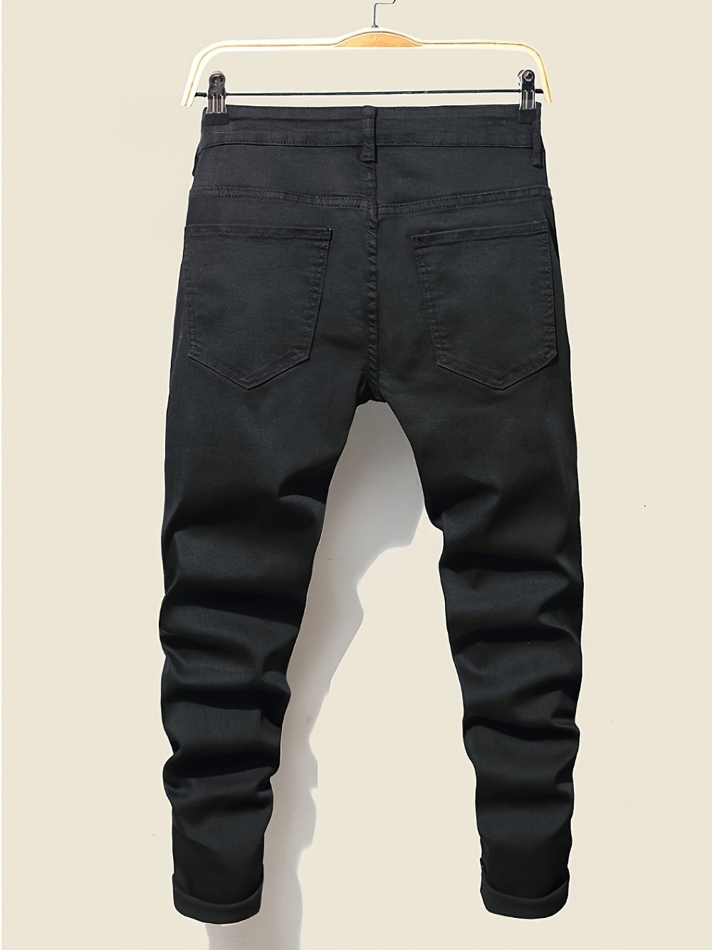 Men's Slim Fit Jeans - Black Denim Clean Finish Modern 952485
