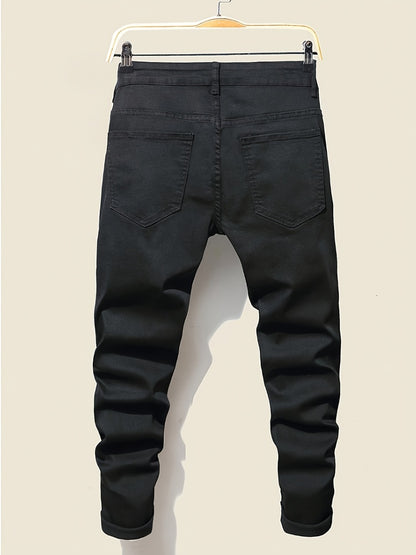Men's Slim Fit Jeans - Black Denim Clean Finish Modern 952485
