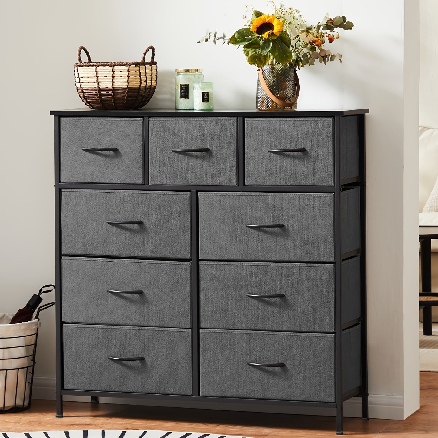Fabric Drawer Dresser - Space-Saving