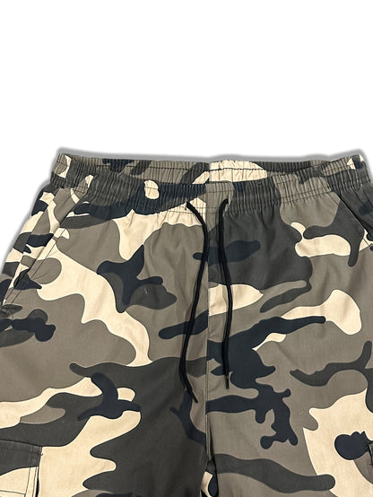 Men'S Camo Jogger Pants Military Cargo Pants Leg-Bound Tapered Casual Camouflage Pants