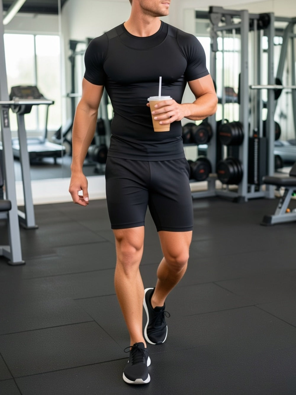 Men's Compression Shaping Tank Tops - 5-Pack Workout Support