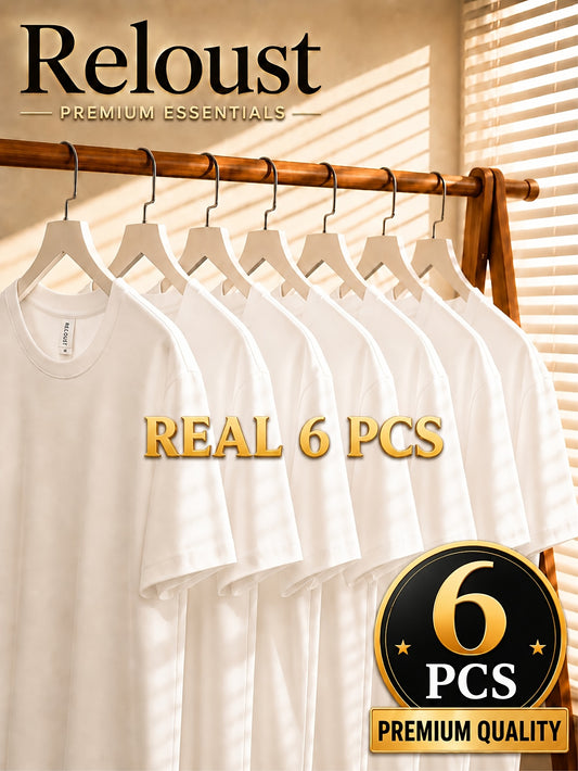 6pcs Men'S Moisture Wicking T Shirts Quick Dry Short Sleeve Athletic Tees Loose – main product image