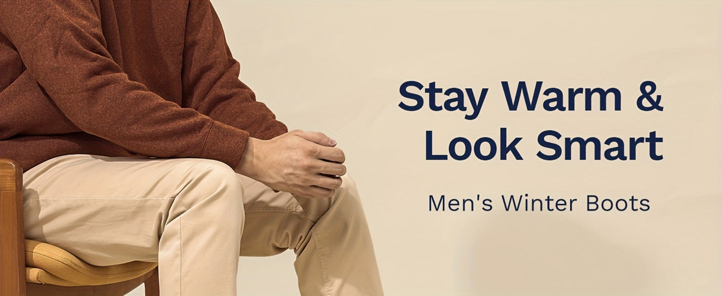 Men's Boots - Slip-On Ease & Warm Lining