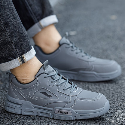 Men's Work Safety Boots Steel Toe Protection - Anti-smash, Anti-puncture, Anti-slip And Wear-resistant Rubber Sole - Suitable for Construction | Factory | Daily - Warehouse Shoes | Modern Work Shoes | Outdoor Workers