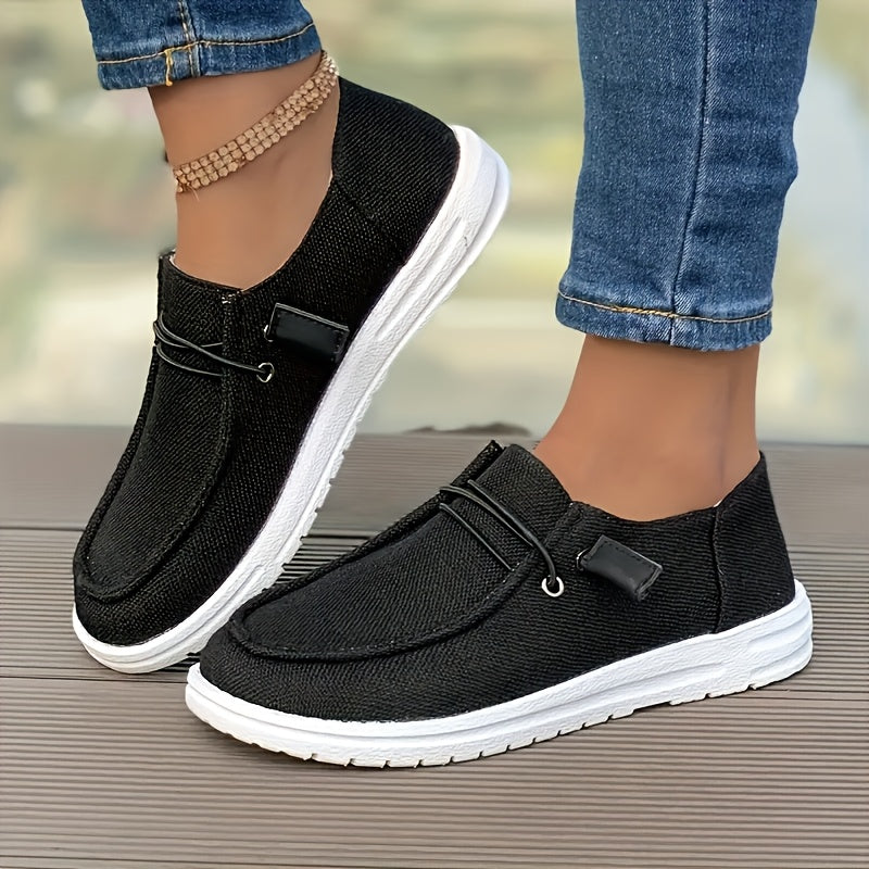 [Lightweight Casual Sneakers] Women's Casual Sneakers, Fashionable Walking Shoes, Lightweight New Women's Shoes Lightweight Non-slip Casual Sneakers - Breathable Fabric Upper, Round Toe Design, White Lace Closure And Cushioned TPU Sole For All-day Comfort