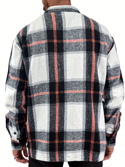 This Unisex, Retro-style Casual Shirt Features A Classic Plaid Design And A Minimalist Aesthetic. The Collared Design Makes It Suitable For Year-round Wear, And The Loose, Comfortable Fit Caters To Various Styling Needs. A Small Gift Is Included.