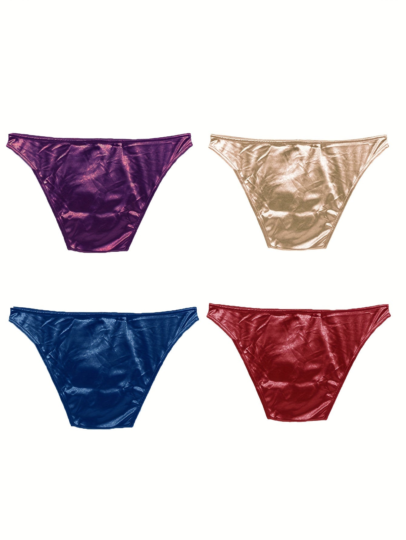 4pcs/Order Men Briefs Sexy Plus Size Men's Underwear Y S/M/L/XL/2XL/3XL