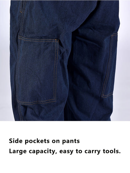 Unisex Work Coveralls - Multi-Pocket Utility Design