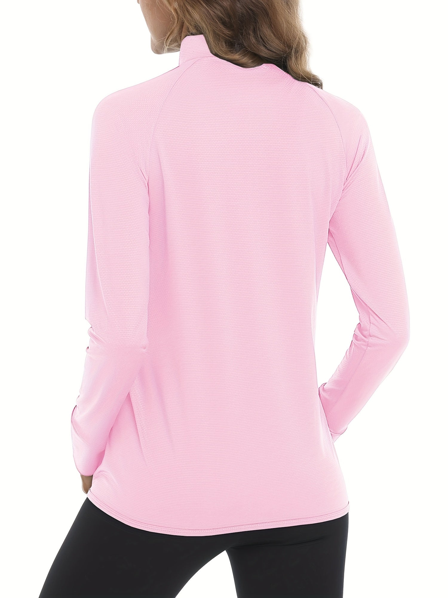 Women's Pink Lace Zip-Up Long-Sleeve Jacket - product view 12