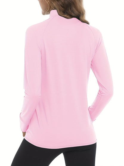 Women's Pink Lace Zip-Up Long-Sleeve Jacket - product view 12