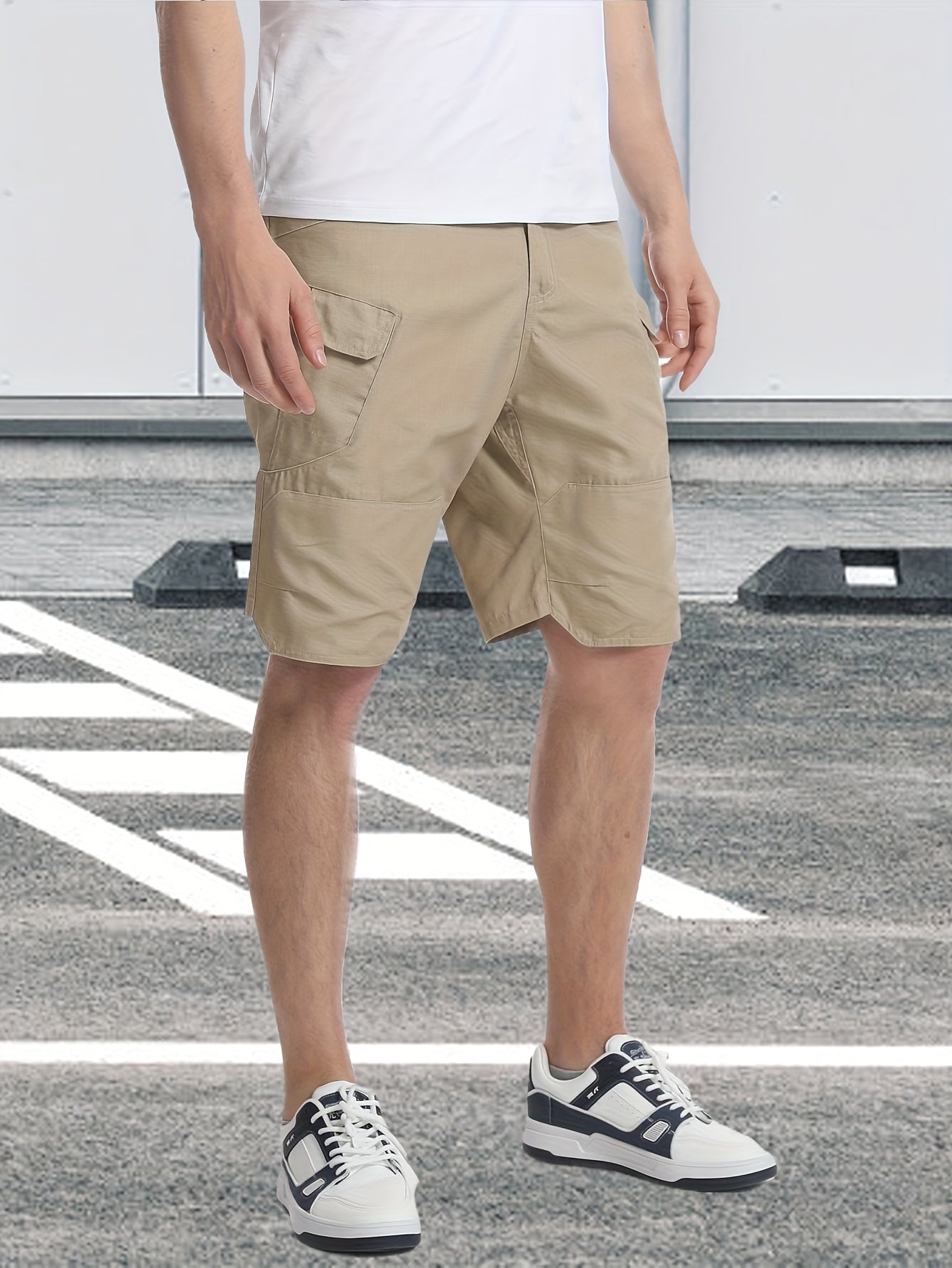 Men’s Cargo Shorts, Breathable Quick Dry Tactical Work Pants with Multi-Pocket Design