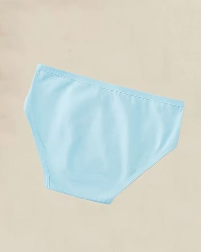 Random Girls' Set, 8pcs In Random Mixed Colors, Comfortable And Breathable, Printed Base Bikini Briefs