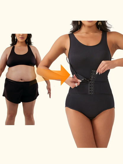 Women's Targeted Control Shapewear Bodysuit - Butt Lift Body Smoothing, Apricot