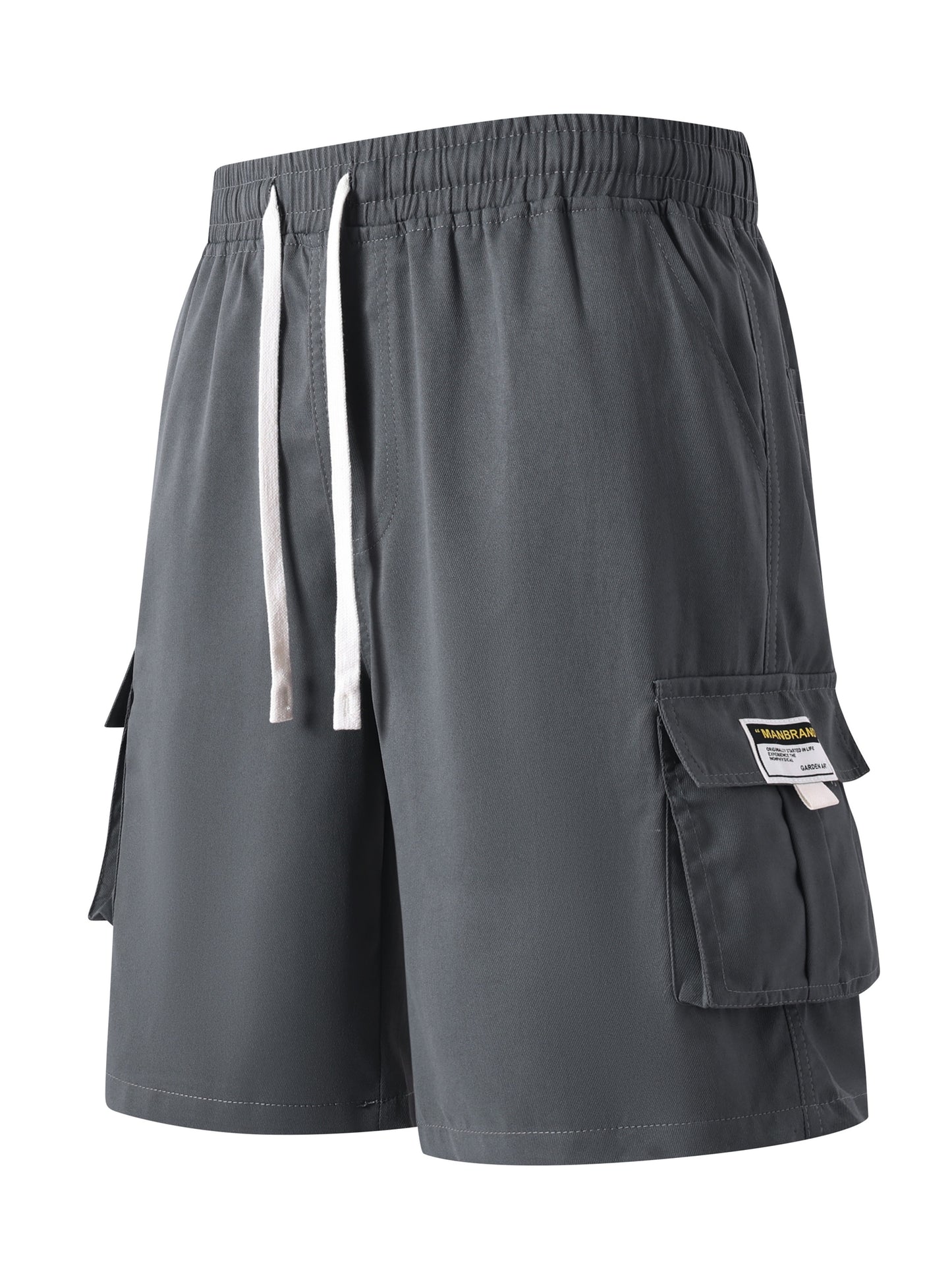 2pcs Men's Cargo Shorts, Multi-Pocket Loose Fit Utility Shorts, Durable Outdoor Hiking Tactical Shorts, Summer Casual Relaxed Fit Work Shorts with Flap Pockets