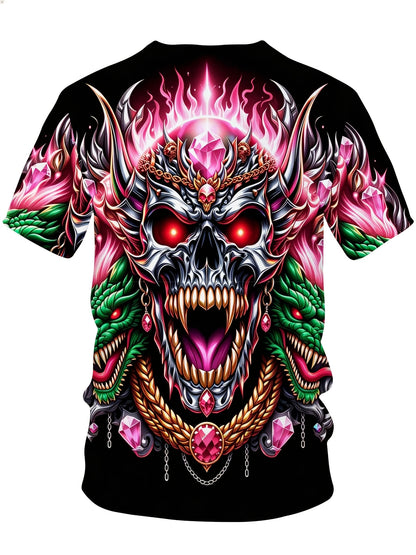 Men's Multicolor Printed Graphic T-Shirt - product view 17