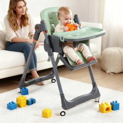 Baby High Chair - Foldable Adjustable Cochildor 3-in-1