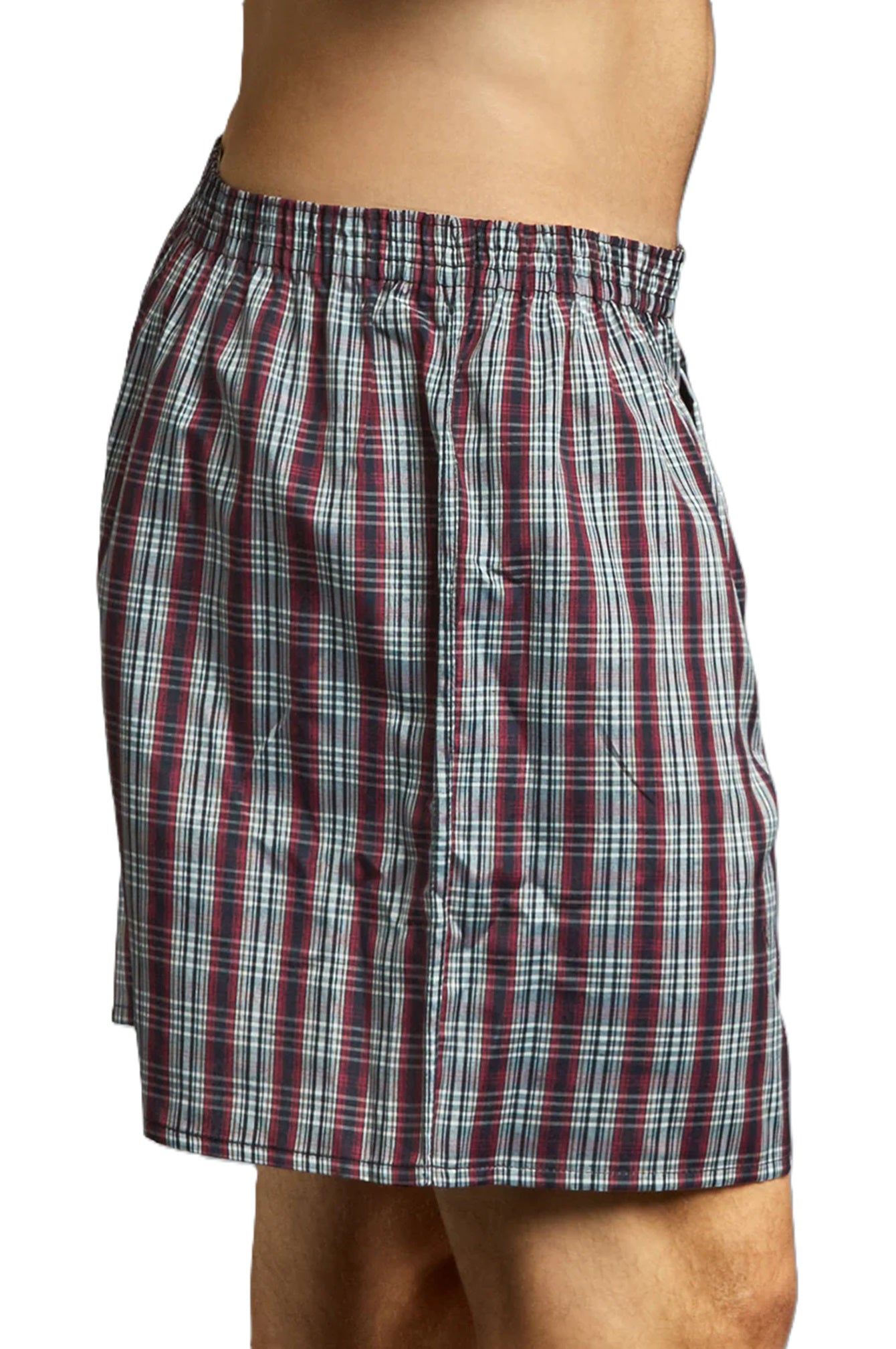 MENS 3 PIECES ASSORTED PLAID PRINT COMFY BOXERS