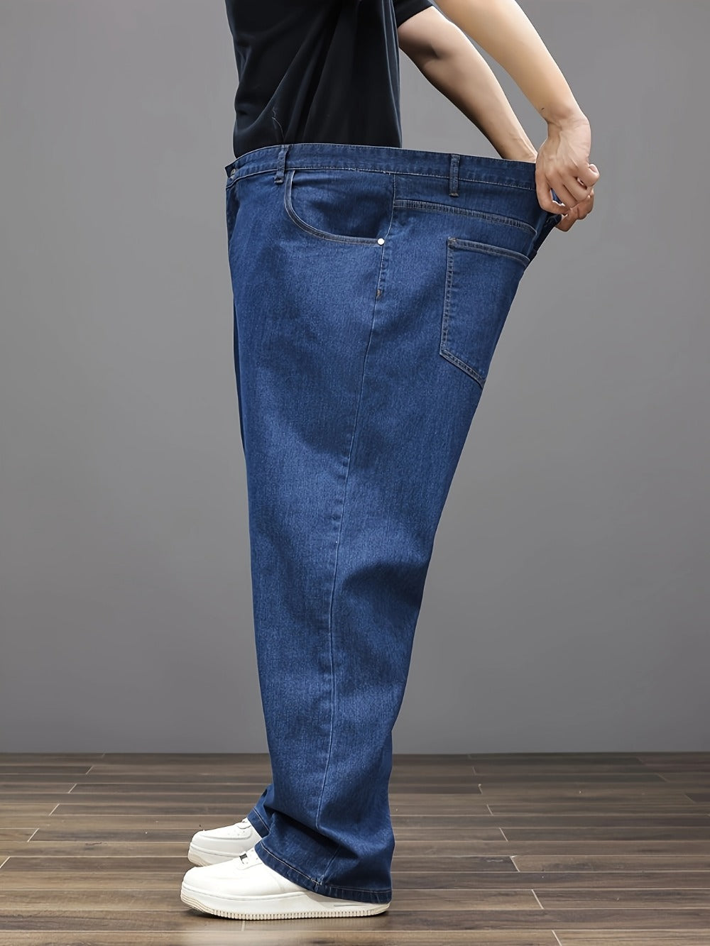 Men's Relaxed Fit Jeans - Classic Wash Clean Finish Travel