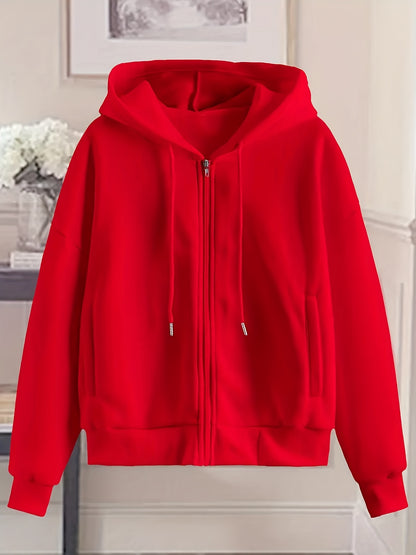 Women'S Winter Coats, Women'S Slim-Fit Hooded Jackets, Classic Design with Zippers And Drawstrings, Suitable for Multiple Occasions Such As Commuting And Shopping | Women'S Autumn And Winter Clothing | Casual And Elegant Women'S Clothing | K-Pop Fas