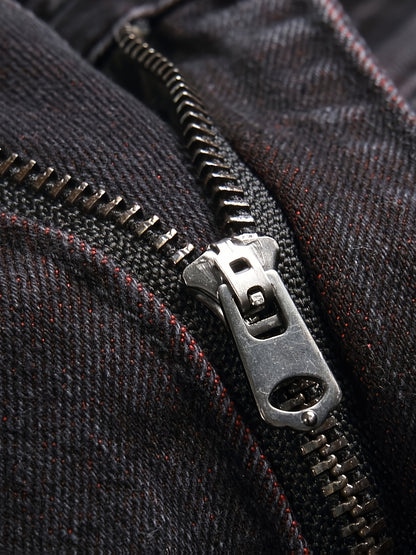 Men's Jeans Slim Stretch Hole Long Pants