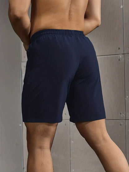 Men's Black+grey+navy Blue Polyester Printed Shorts - product view 10