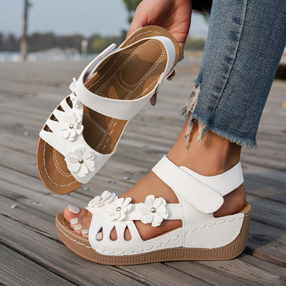 Women's Platform Sandals – Slip-On for Everyday Wear 42021