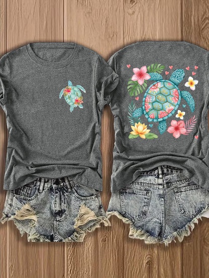 Women's Grey Short-Sleeve T-Shirt - product view 10