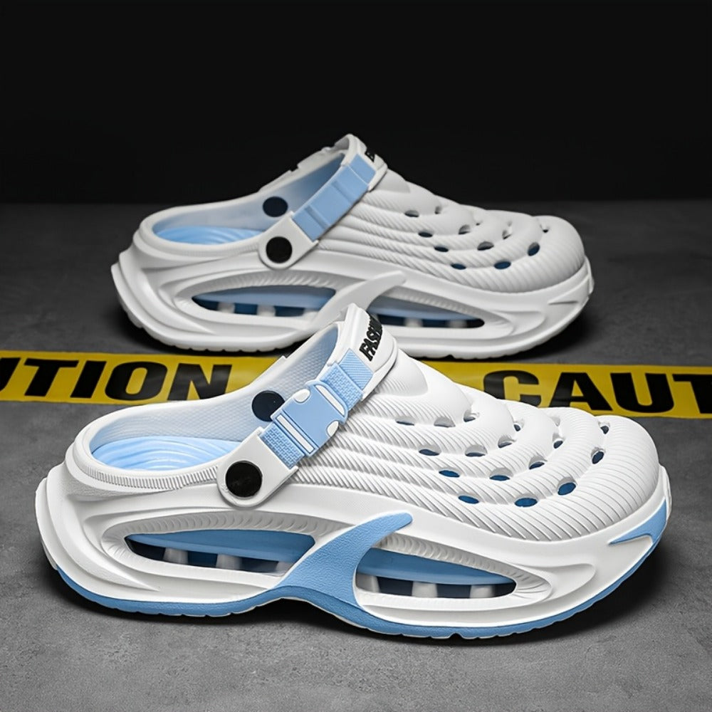 Men's Slippers - Non-Slip Sole Slip-On for Beach & Water